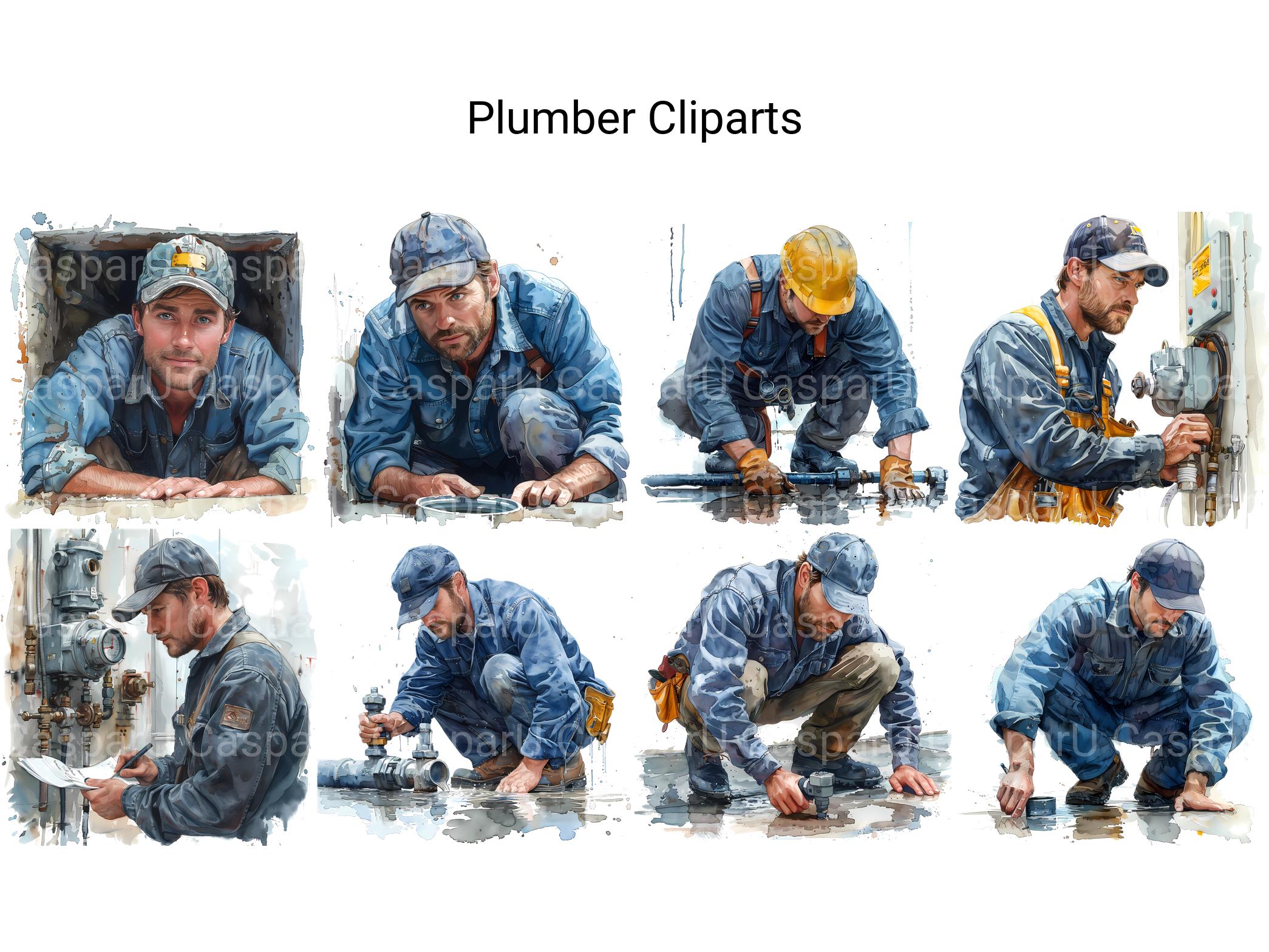 Plumber Clipart - CraftNest - Digital Crafting and Art