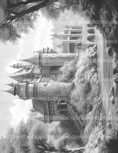 Castles Coloring Book - CraftNest - Digital Crafting and Art