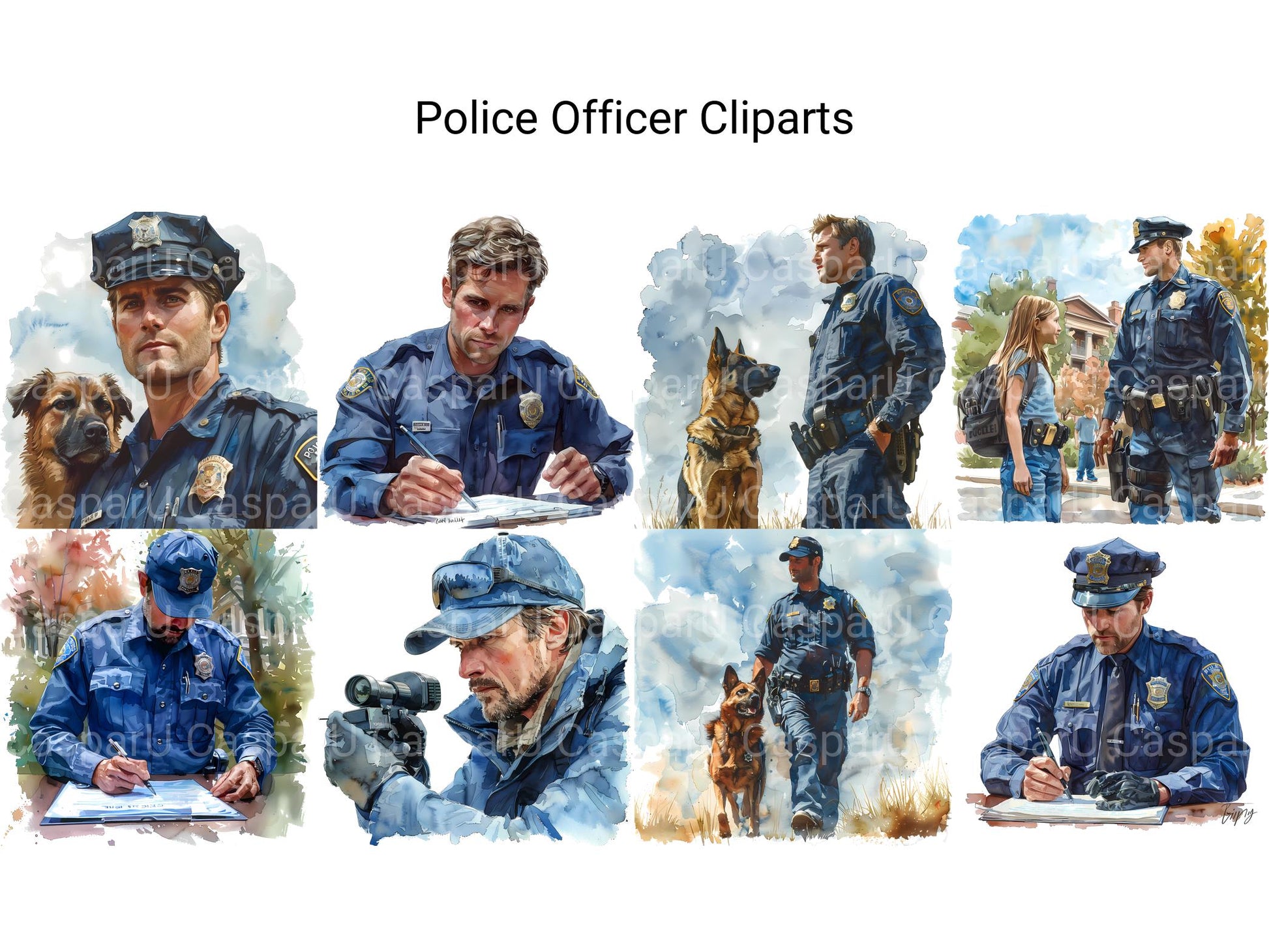 Police Offcer Clipart - CraftNest - Digital Crafting and Art