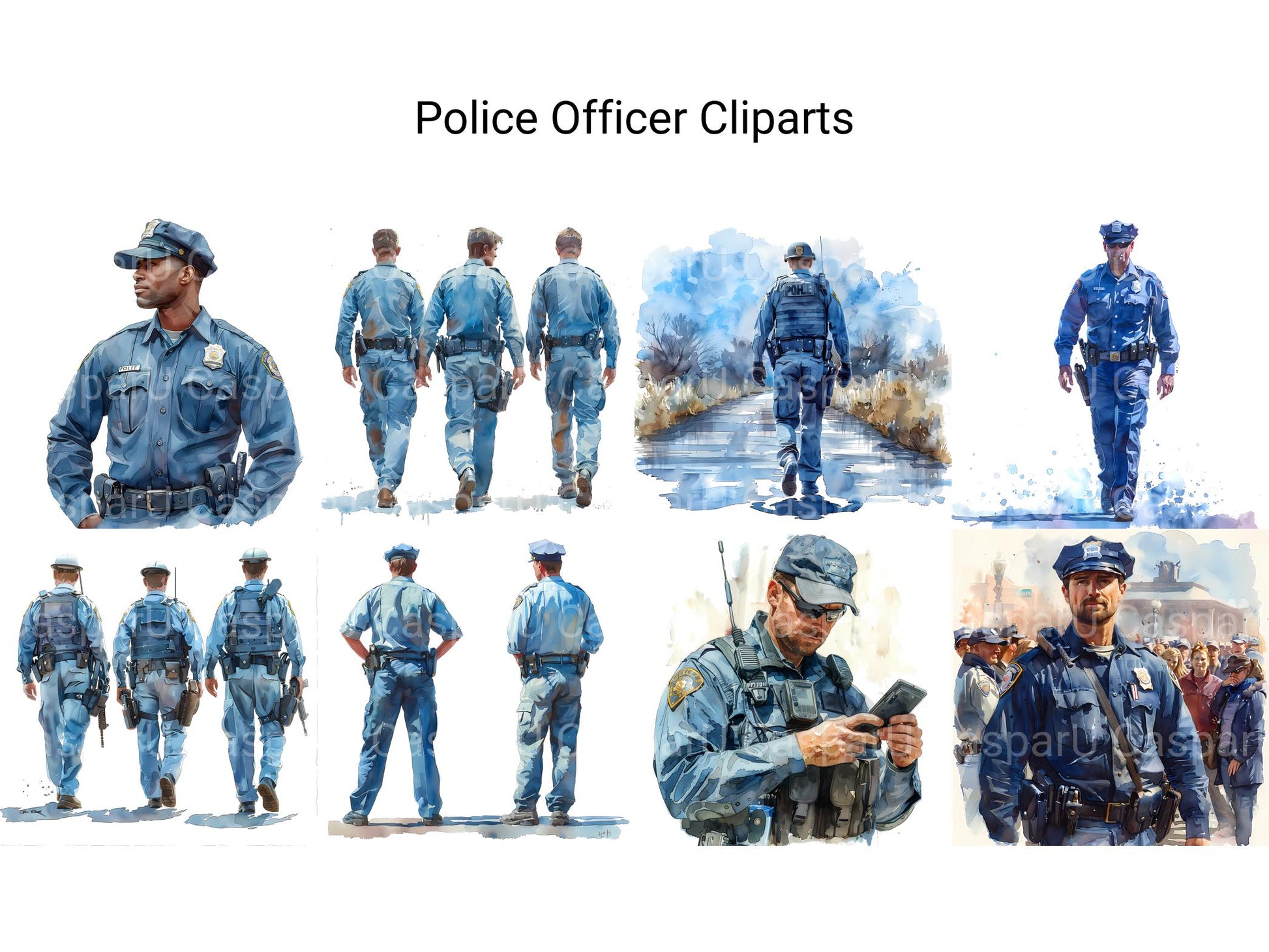 Police Offcer Clipart - CraftNest - Digital Crafting and Art