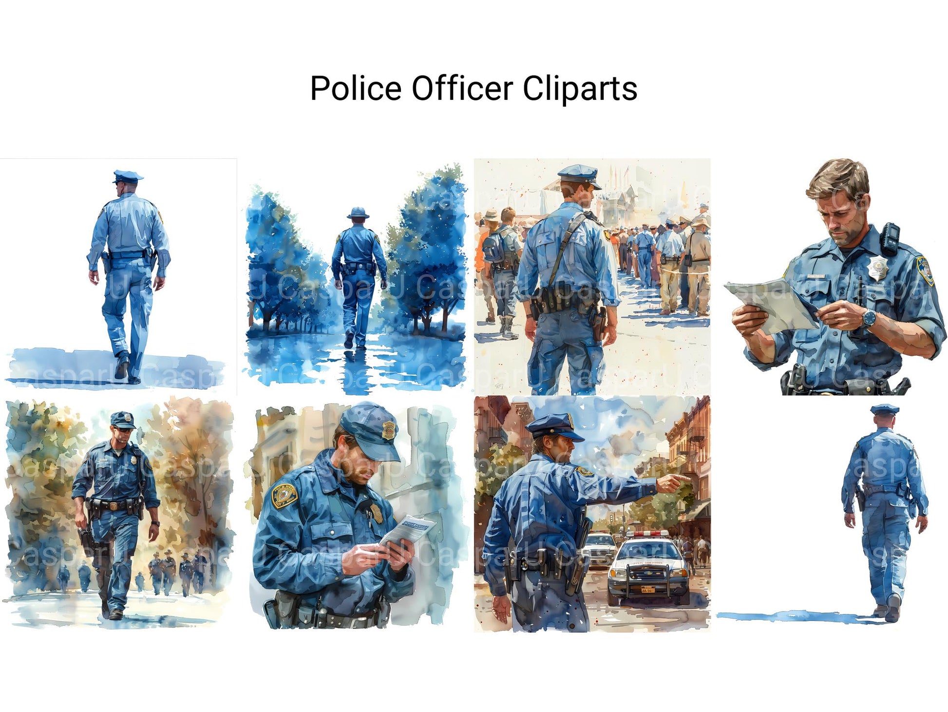 Police Offcer Clipart - CraftNest - Digital Crafting and Art