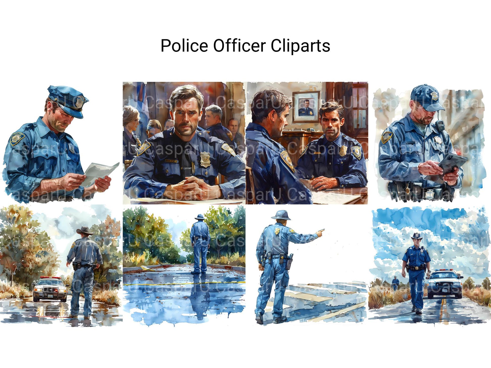 Police Offcer Clipart - CraftNest - Digital Crafting and Art