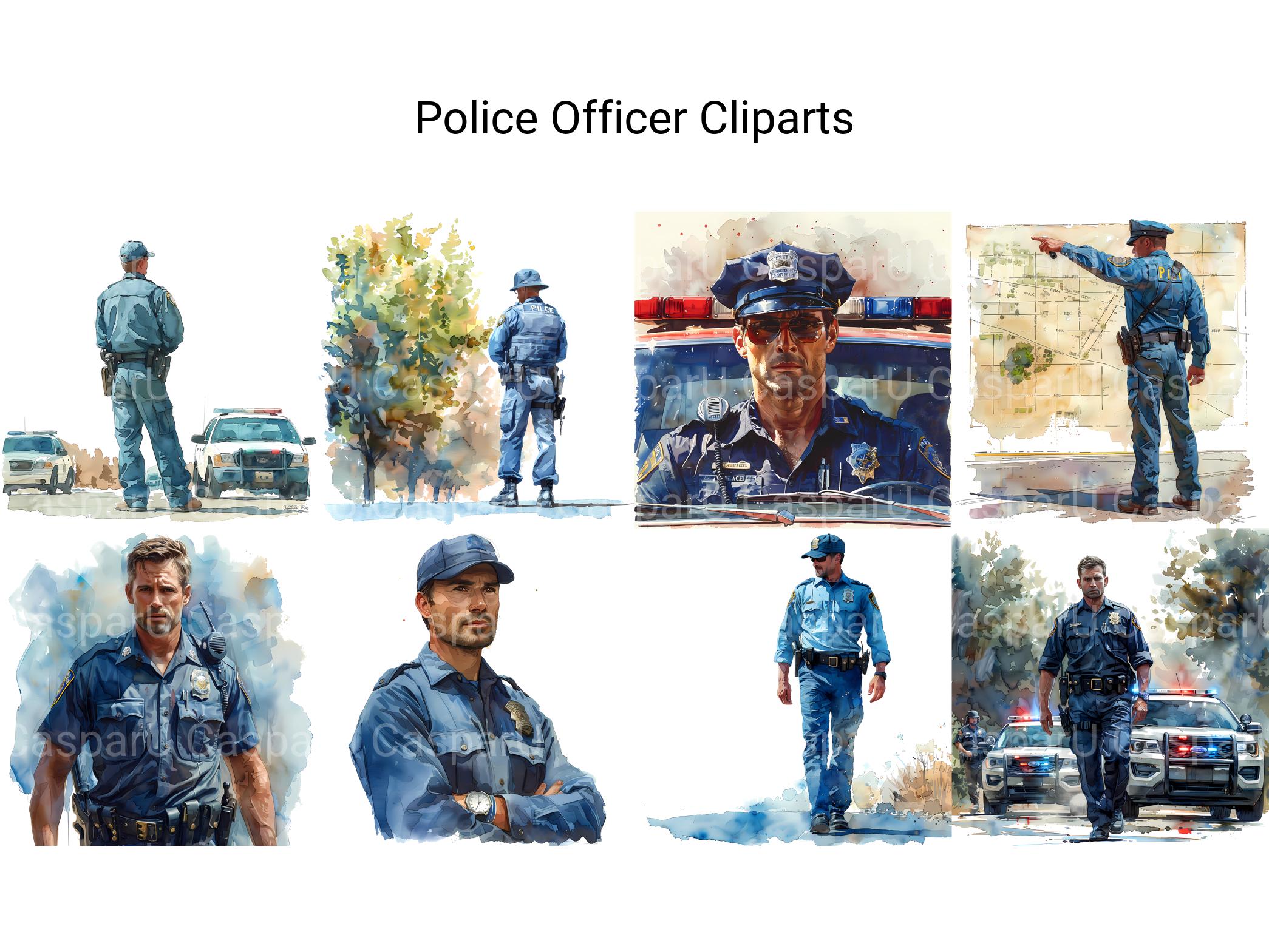 Police Offcer Clipart - CraftNest - Digital Crafting and Art