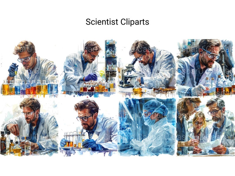 Scientist Clipart - CraftNest - Digital Crafting and Art