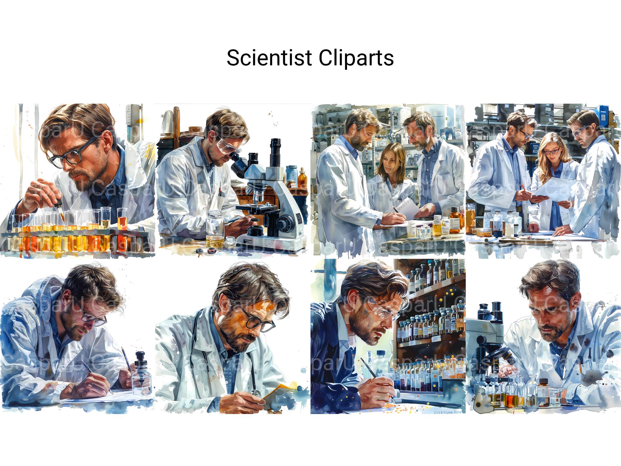 Scientist Clipart - CraftNest - Digital Crafting and Art