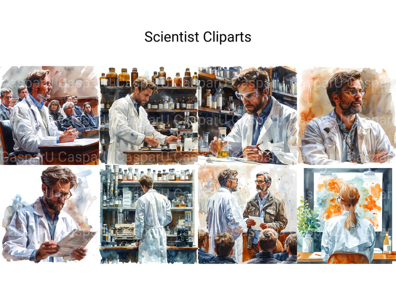 Scientist Clipart - CraftNest - Digital Crafting and Art