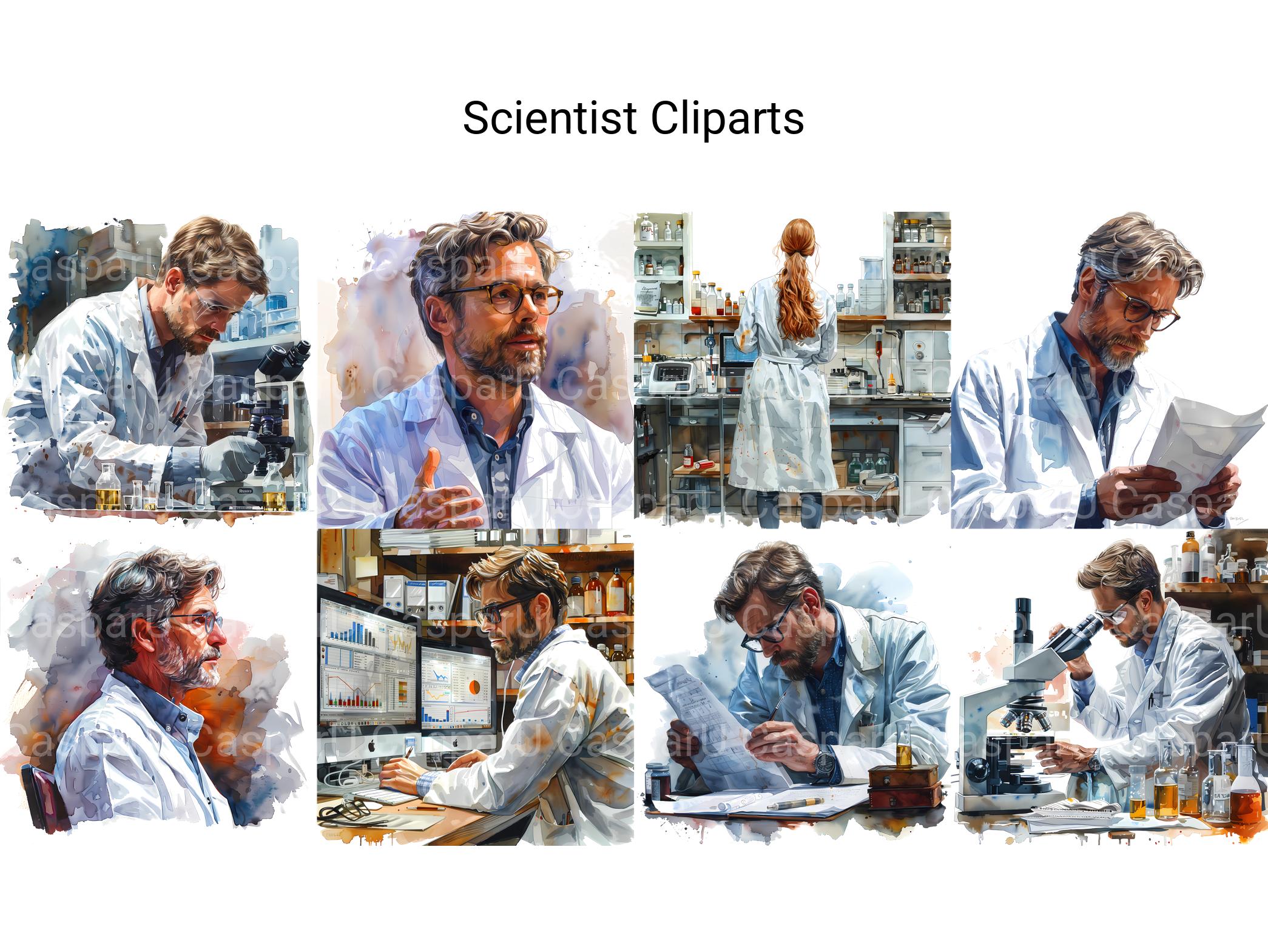 Scientist Clipart - CraftNest - Digital Crafting and Art