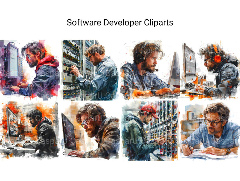 Software Developer Clipart - CraftNest - Digital Crafting and Art