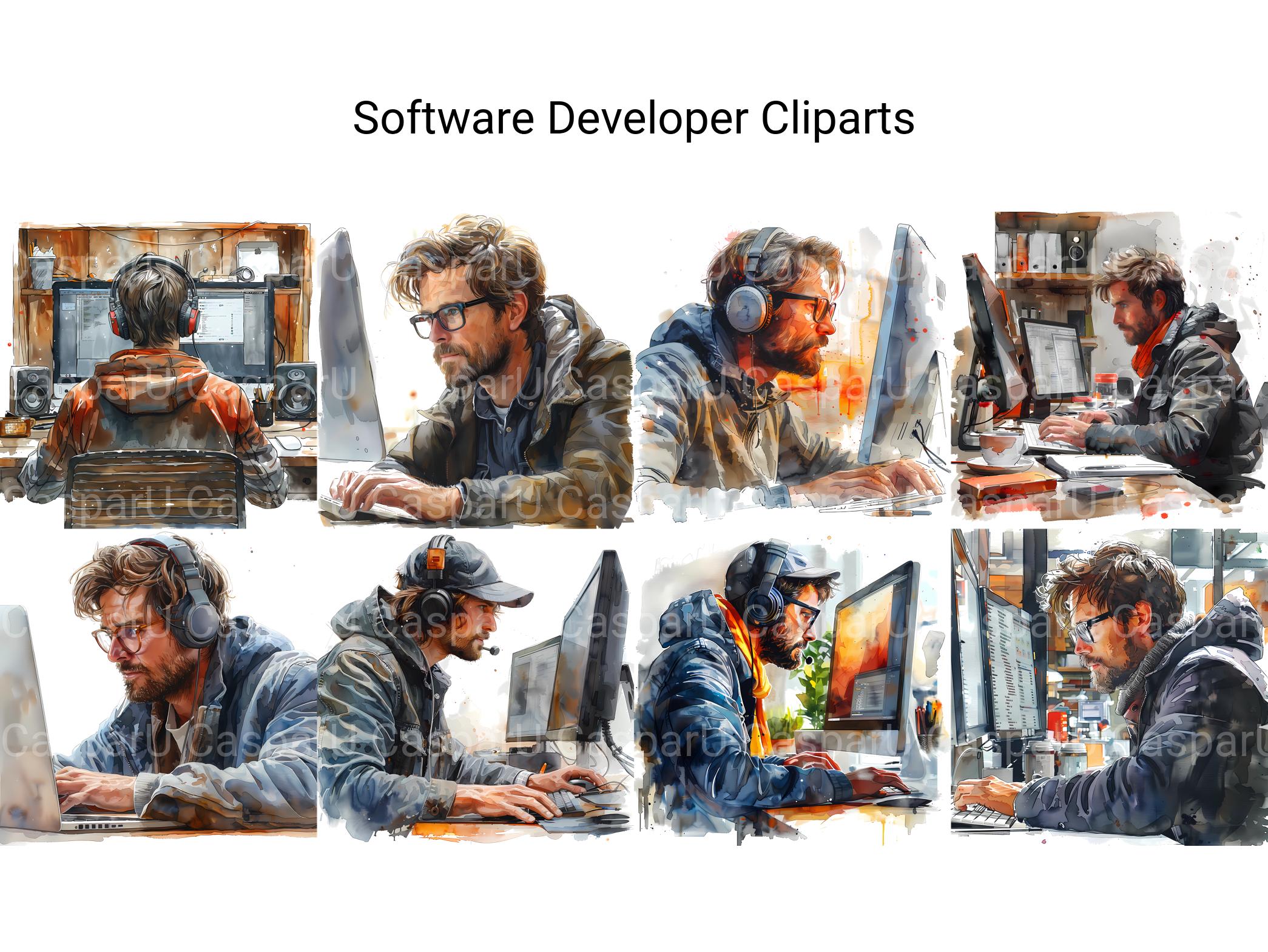 Software Developer Clipart - CraftNest - Digital Crafting and Art