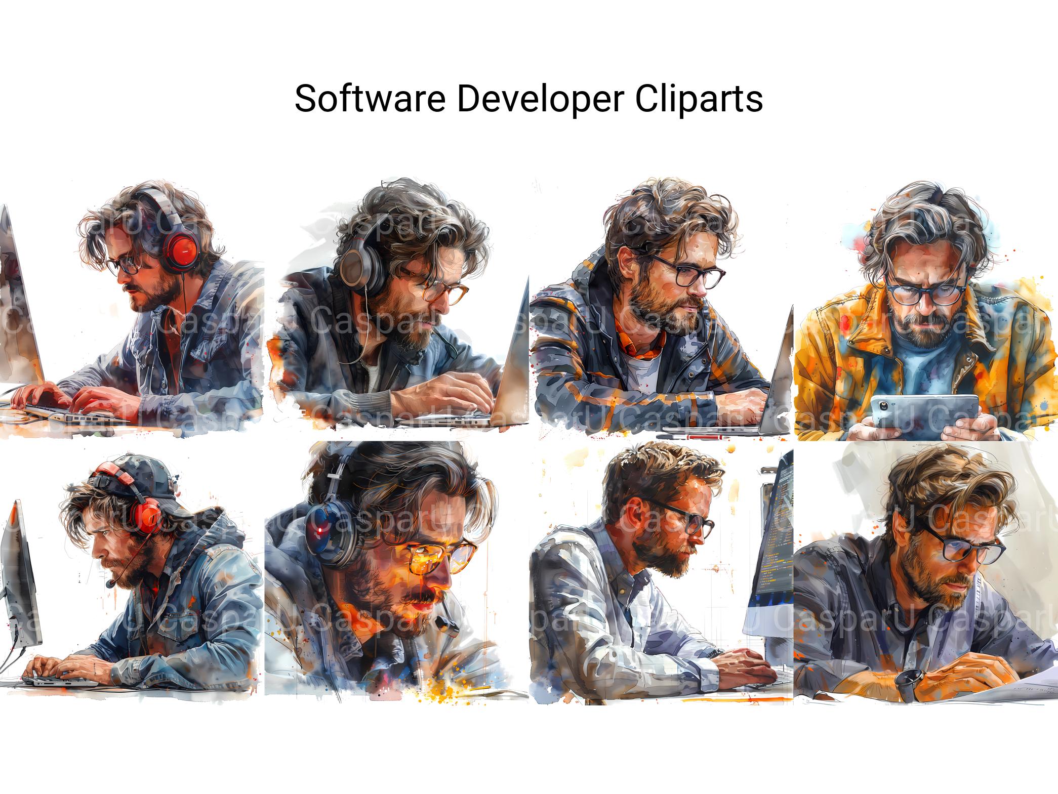 Software Developer Clipart - CraftNest - Digital Crafting and Art