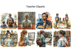 Teacher Clipart - CraftNest - Digital Crafting and Art