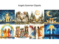 Angels Summer Clipart - CraftNest - Digital Crafting and Art