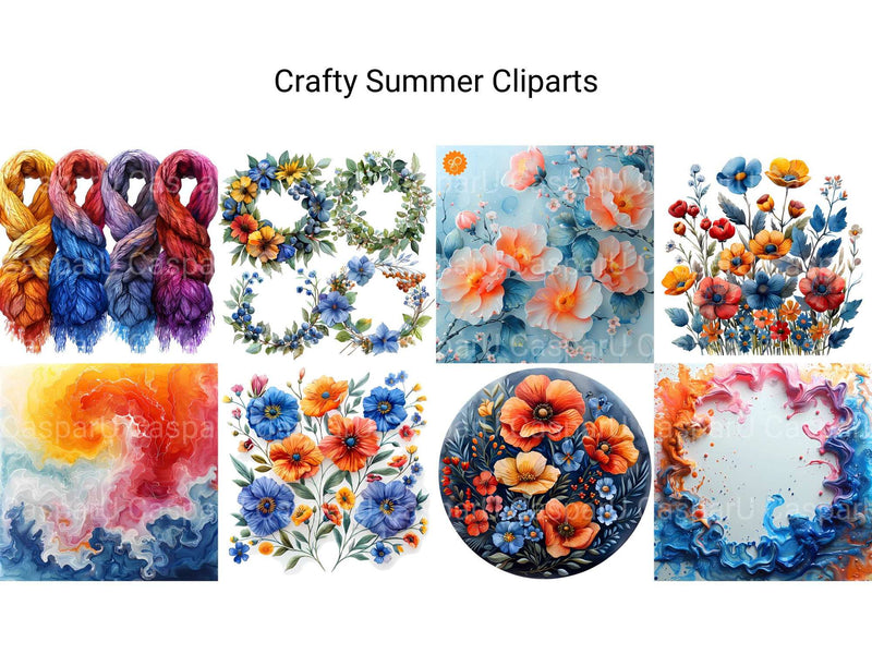 Crafty Summer Clipart - CraftNest - Digital Crafting and Art