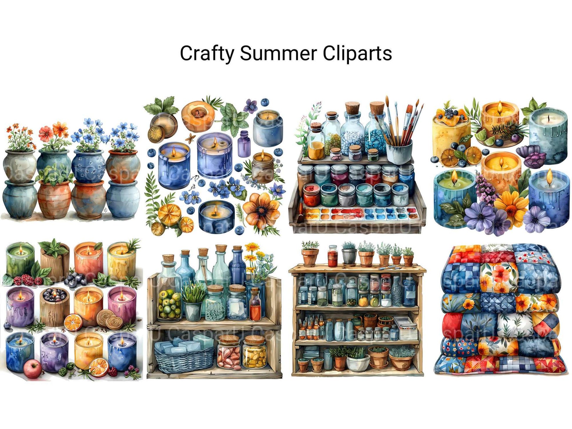 Crafty Summer Clipart - CraftNest - Digital Crafting and Art