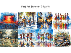 Fine Art Summer Clipart - CraftNest - Digital Crafting and Art