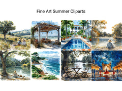 Fine Art Summer Clipart - CraftNest - Digital Crafting and Art