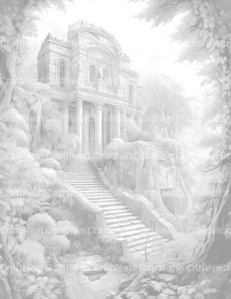 Lost Ruins Coloring Book - CraftNest - Digital Crafting and Art