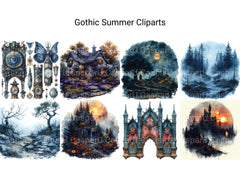 Gothic Summer Clipart - CraftNest - Digital Crafting and Art