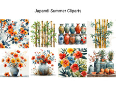 Japandi Summer Clipart - CraftNest - Digital Crafting and Art