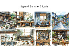 Japandi Summer Clipart - CraftNest - Digital Crafting and Art