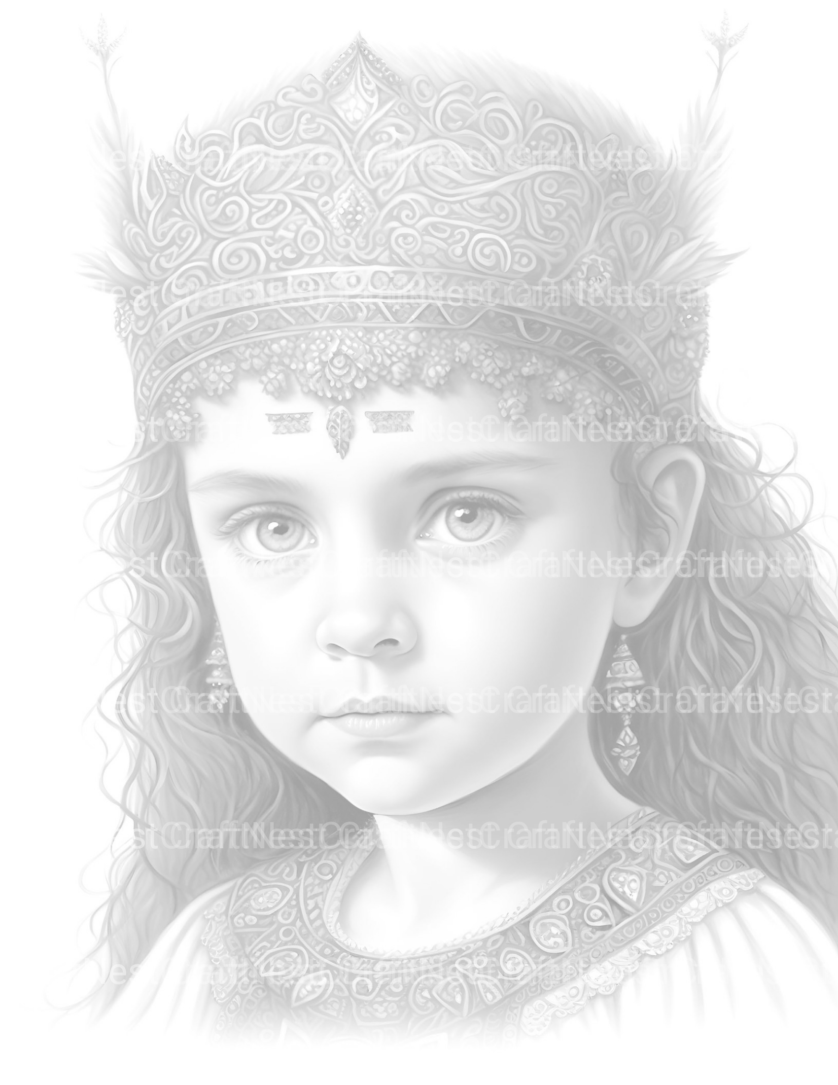 Aztec Girl Coloring Book - CraftNest - Digital Crafting and Art