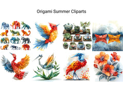 Origami Summer Clipart - CraftNest - Digital Crafting and Art