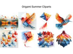 Origami Summer Clipart - CraftNest - Digital Crafting and Art