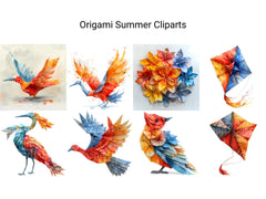 Origami Summer Clipart - CraftNest - Digital Crafting and Art