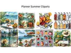 Planner Summer Clipart - CraftNest - Digital Crafting and Art