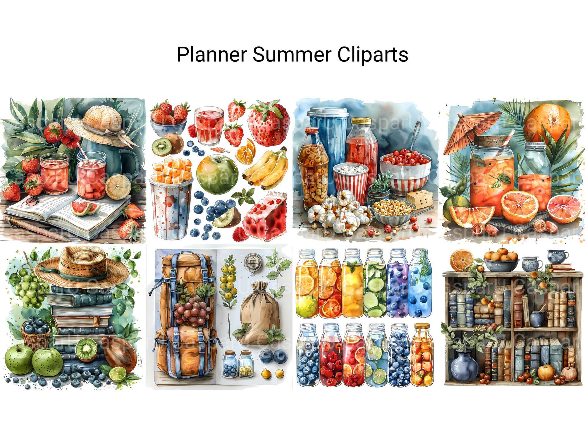 Planner Summer Clipart - CraftNest - Digital Crafting and Art