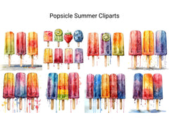 Popsicle Summer Clipart - CraftNest - Digital Crafting and Art