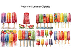 Popsicle Summer Clipart - CraftNest - Digital Crafting and Art