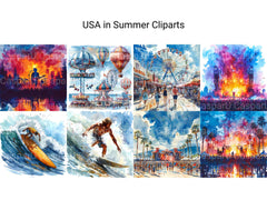 USA In Summer Clipart - CraftNest - Digital Crafting and Art