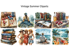 Vintage Summer Clipart - CraftNest - Digital Crafting and Art