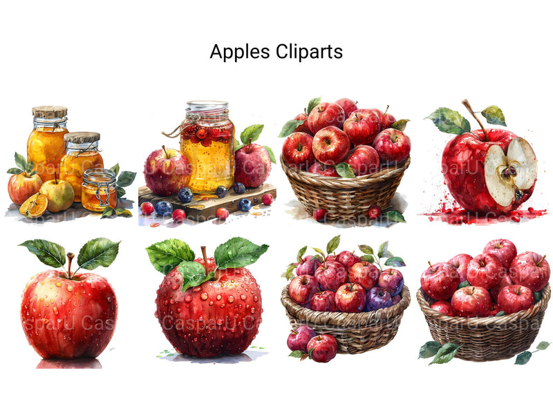 Apple Clipart - CraftNest - Digital Crafting and Art