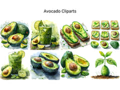 Avocado Clipart - CraftNest - Digital Crafting and Art