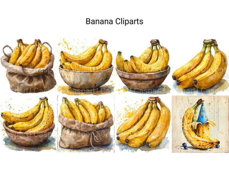 Banana Clipart - CraftNest - Digital Crafting and Art