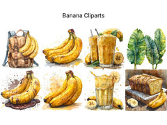 Banana Clipart - CraftNest - Digital Crafting and Art