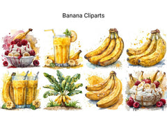 Banana Clipart - CraftNest - Digital Crafting and Art