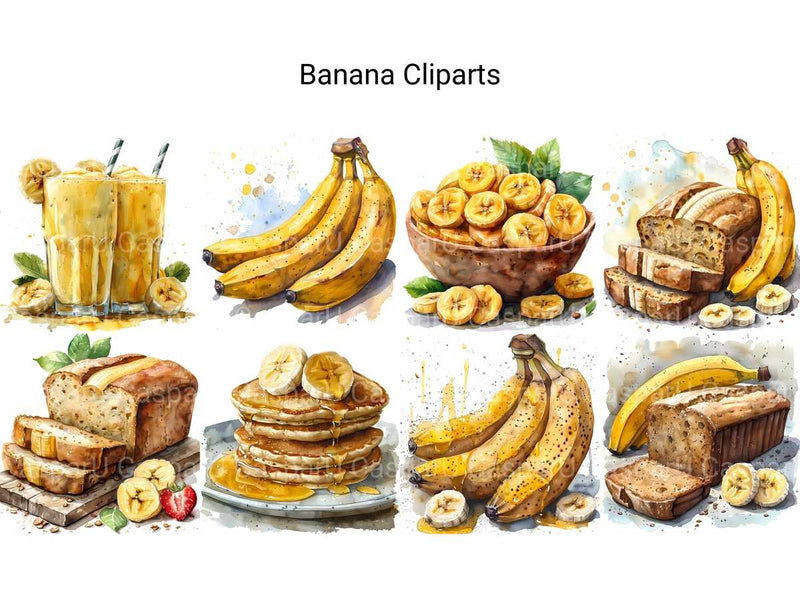 Banana Clipart - CraftNest - Digital Crafting and Art