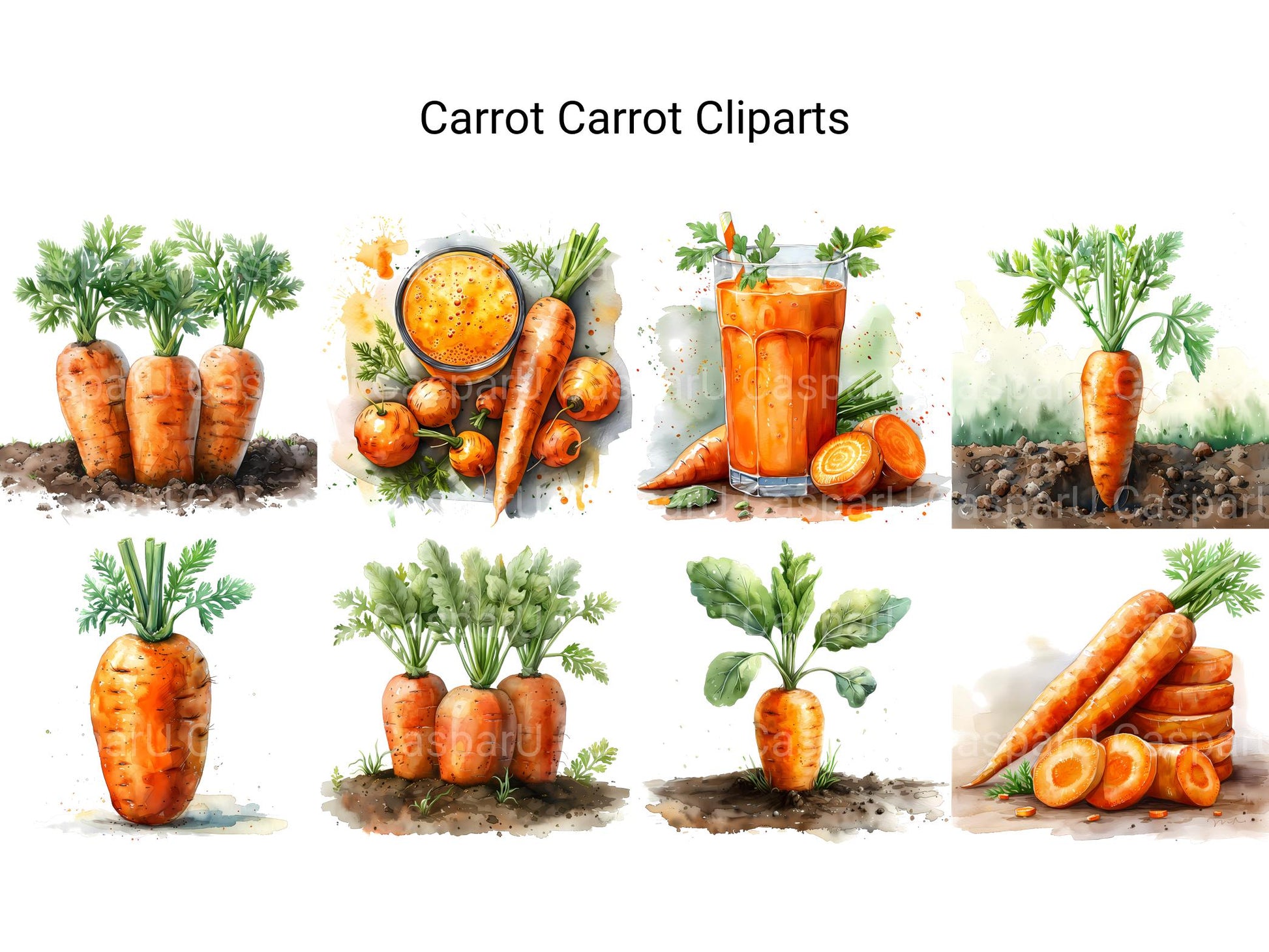 Carrot Clipart - CraftNest - Digital Crafting and Art