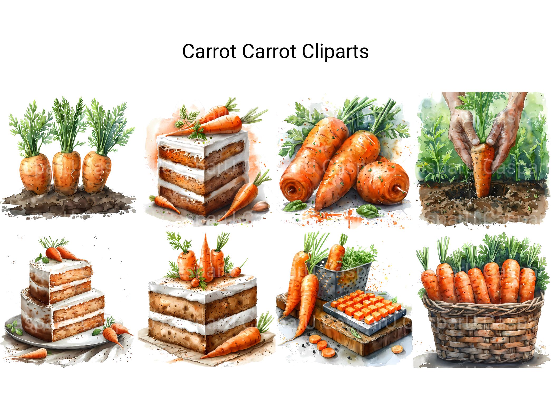 Carrot Clipart - CraftNest - Digital Crafting and Art