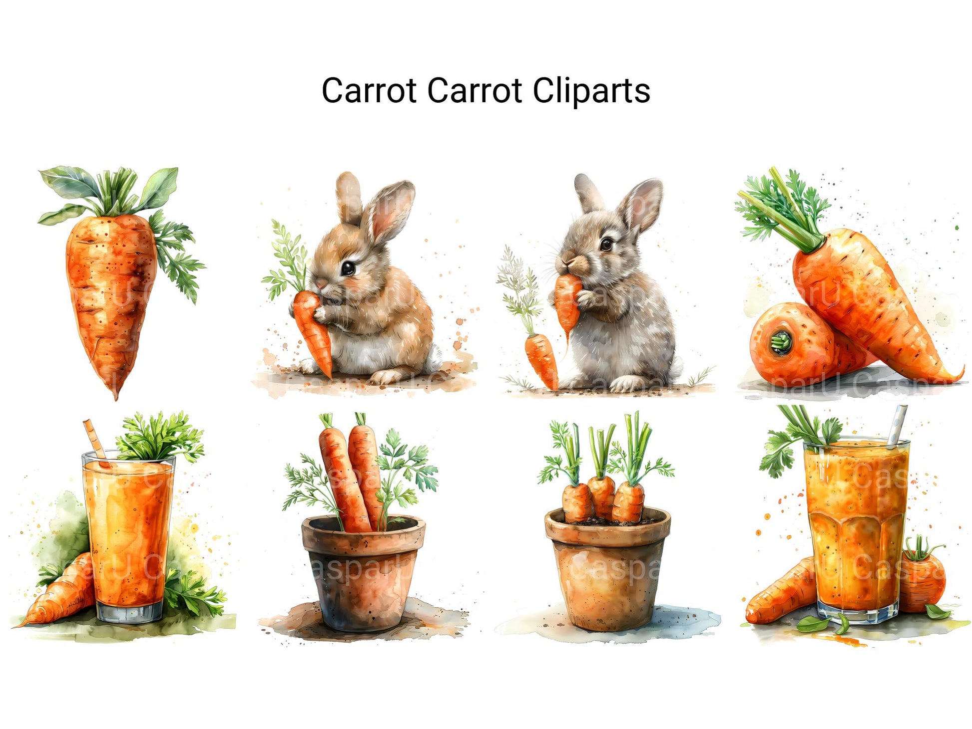 Carrot Clipart - CraftNest - Digital Crafting and Art