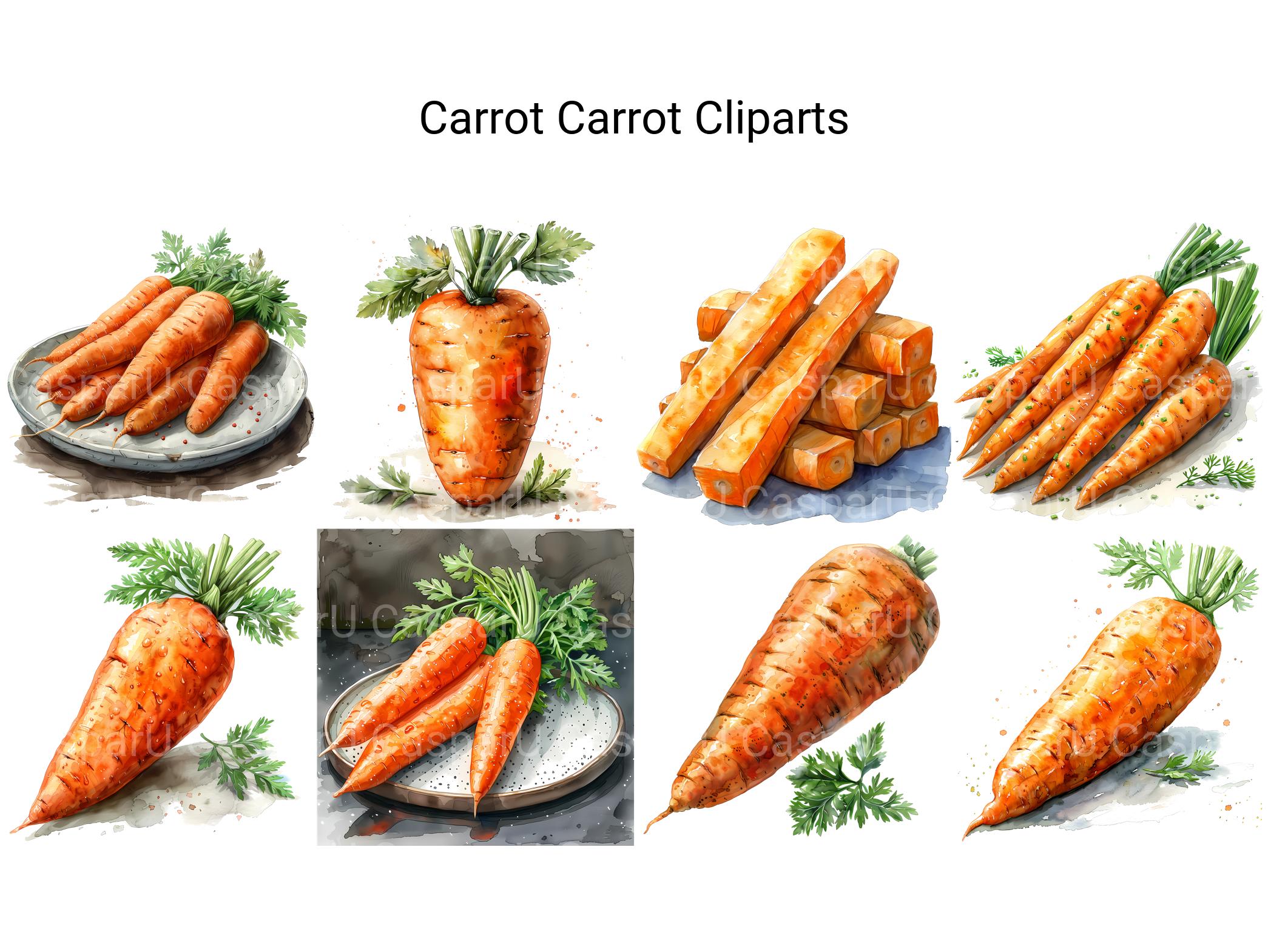 Carrot Clipart - CraftNest - Digital Crafting and Art