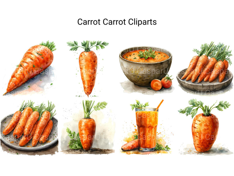 Carrot Clipart - CraftNest - Digital Crafting and Art