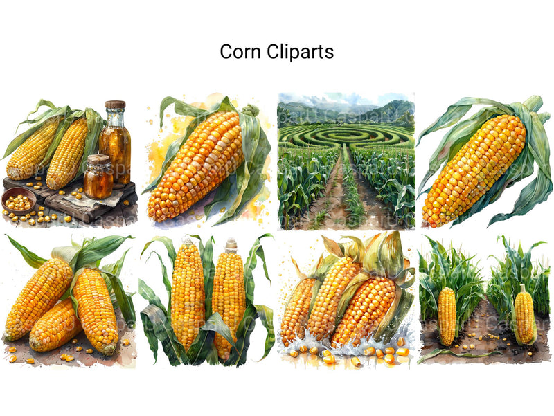 Corn Clipart - CraftNest - Digital Crafting and Art