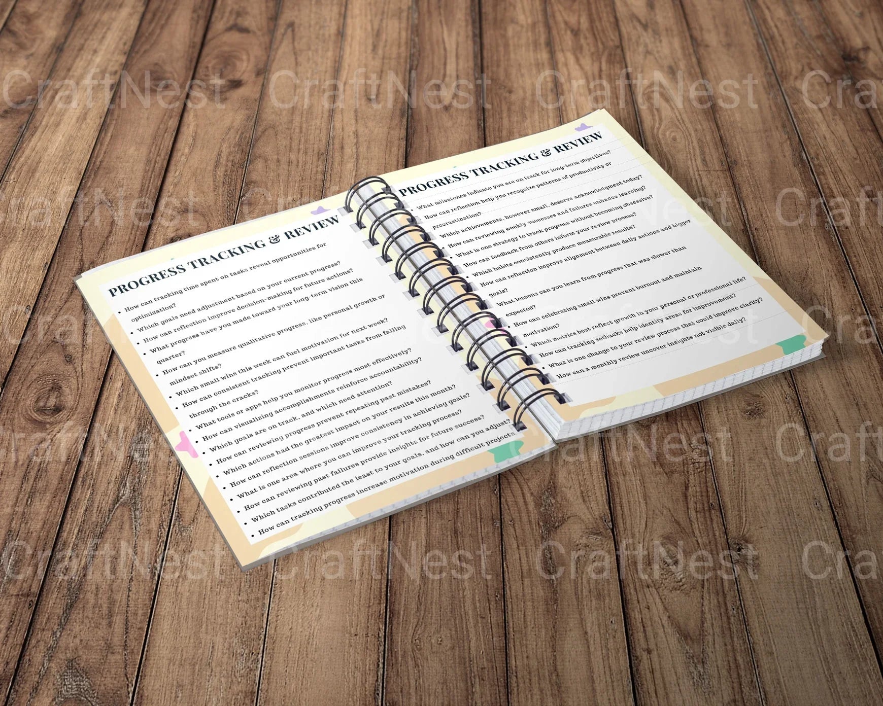 Goal Setting Prompts Book for Personal Growth - CraftNest - Digital Crafting and Art
