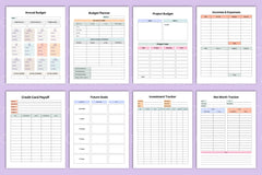 Budget Planner Template - CraftNest - Digital Crafting and Art