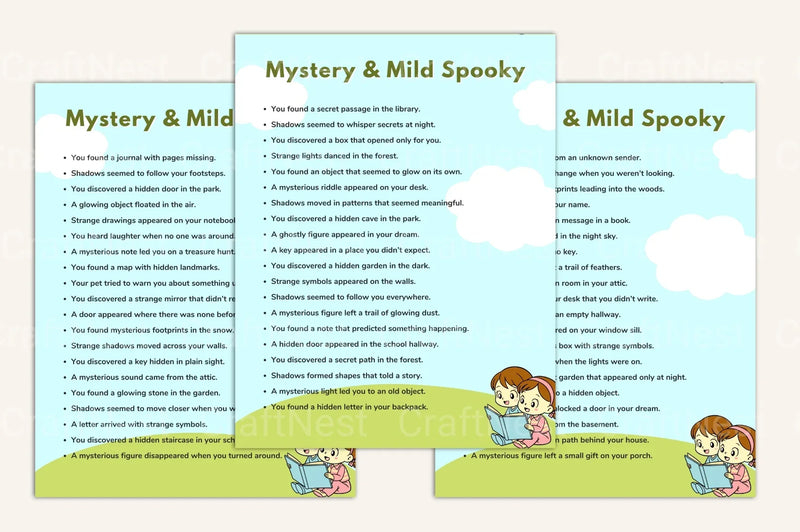 Kids Story Writing Prompts for Creative Inspiration - CraftNest - Digital Crafting and Art