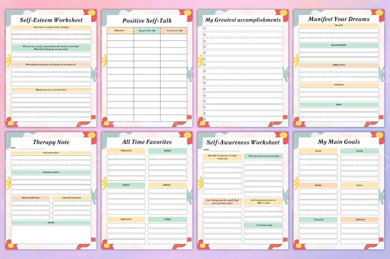 Self Care Planner: Enhance Your Wellbeing - CraftNest - Digital Crafting and Art